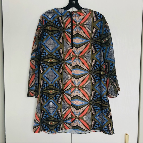 Maac London Moat 70's Boho Hippies style bold graphic print dress or tunic top - Picture 11 of 17